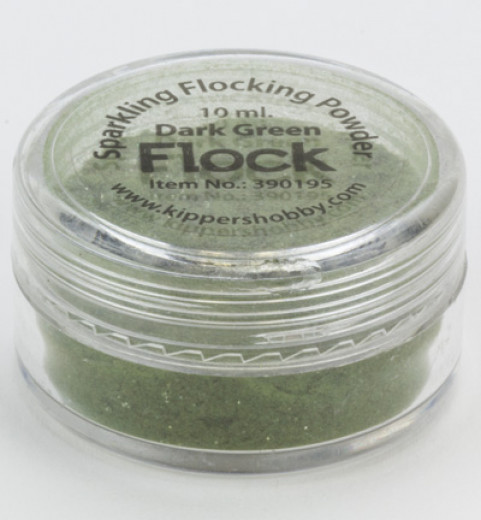 Sparkling Flocking Powder - Dark Green