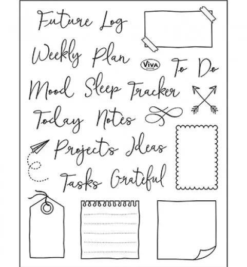 Clear Stamps - Bujo Kalender Notes, Tracker und Co.