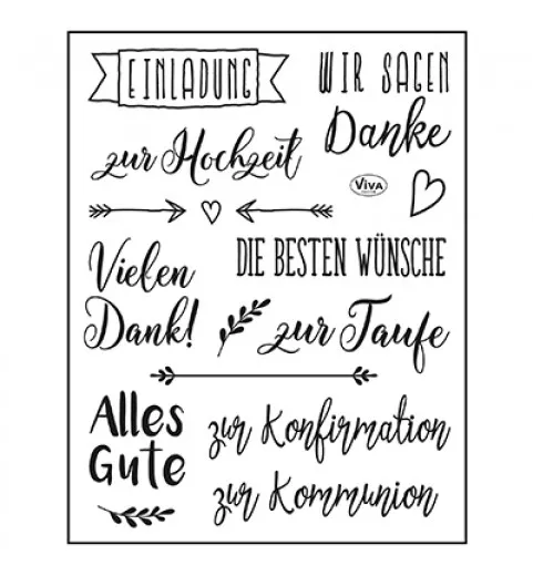 Clear Stamps - Die besten Wünsche