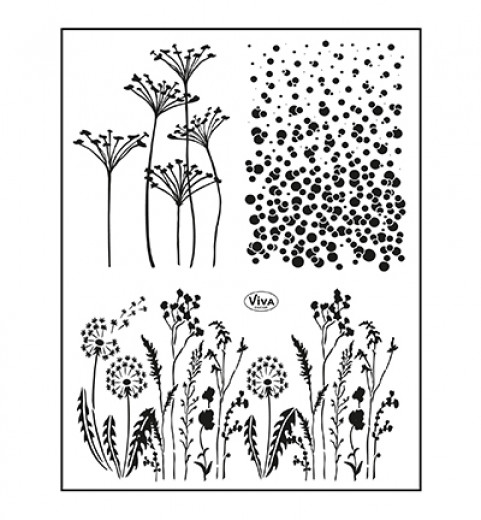 Clear Stamps - Hintergrund Wiese