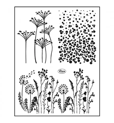 Clear Stamps - Hintergrund Wiese