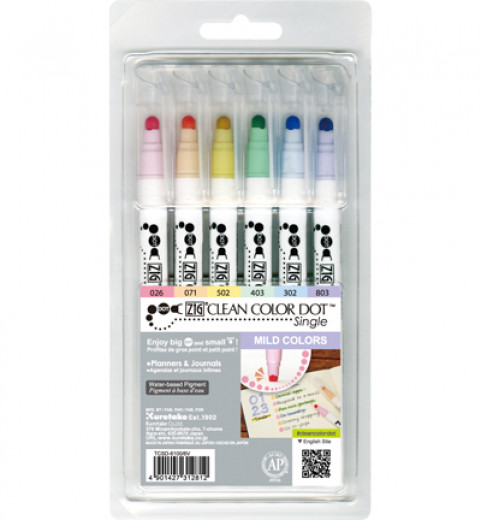 ZIG Clean Color Dot Set - Mild Colors