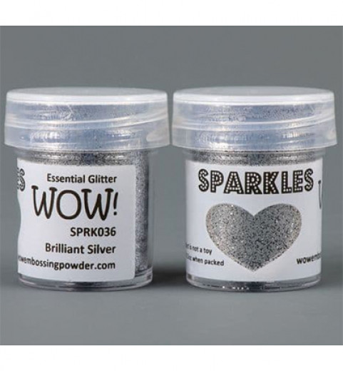 WOW Sparkles Glitter - Brilliant Silver