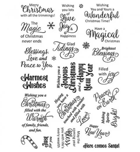 Clear Stamps - Christmas Sayings