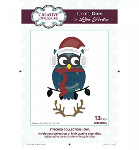 Craft Dies - The Stitched Collection Owl