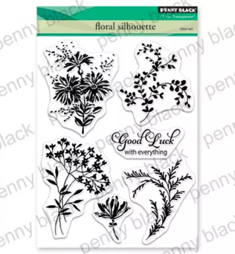 Clear Stamps - Floral Silhouette