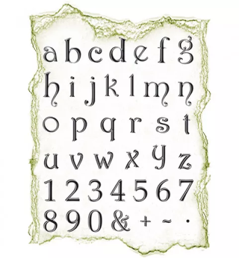 Clear Stamps - Alphabet klein