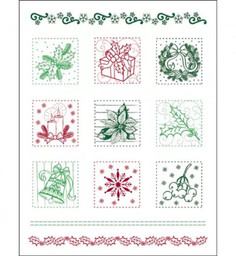 Clear Stamps - Weihnachtspatchwork