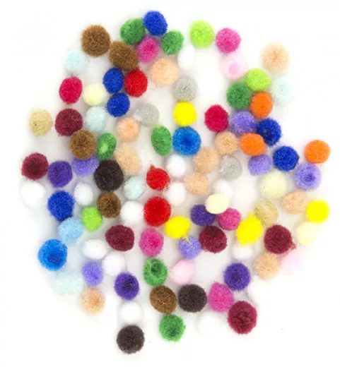 Mini PomPom Set - bunt