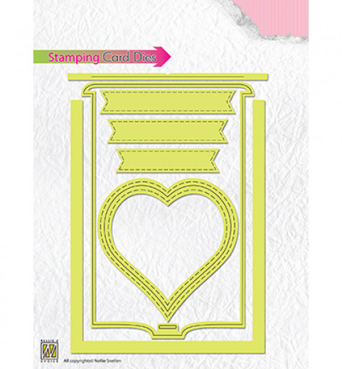 Stamping Card Dies - Heart