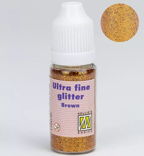 Flasche ultrafeiner Glitter braun