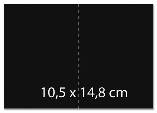 FSC Doppelkarte A6, schwarz