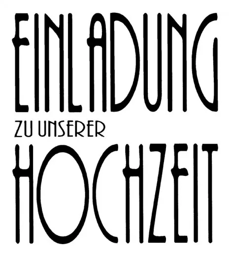 Stempel Einladung zu unserer Hochzeit