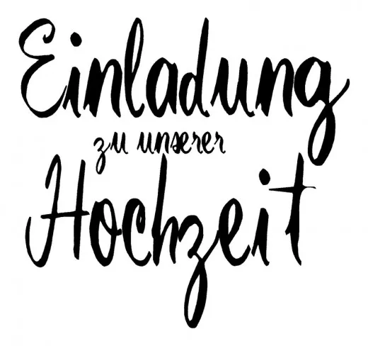 Stempel Einladung zu unserer Hochzeit