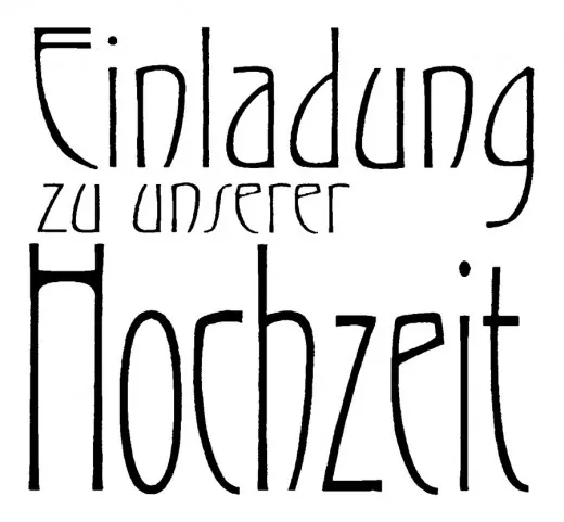 Stempel Einladung zu unserer Hochzeit