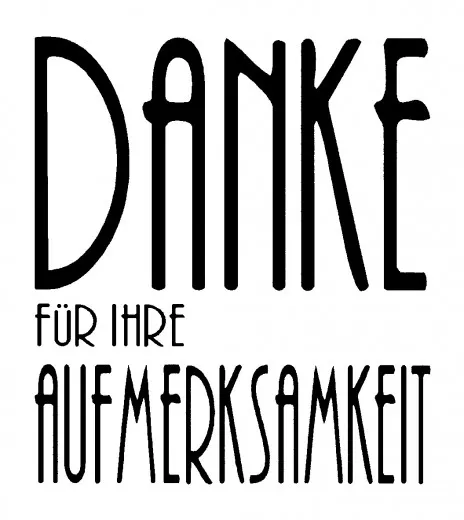 Stempel Danke für Ihre Aufmerksamkeit