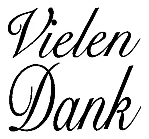 Stempel Vielen Dank