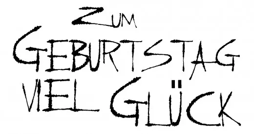 Stempel Zum Geburtstag viel Glück