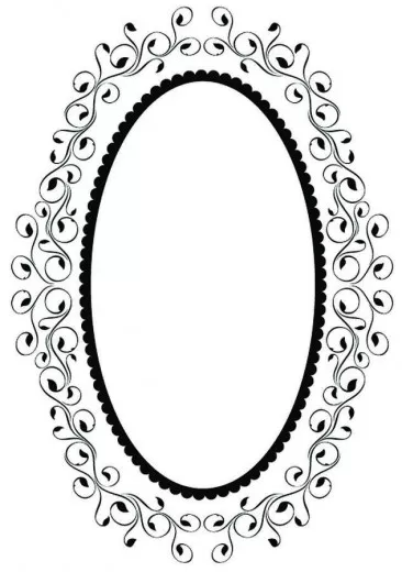 Embossing Folder - Oval Frame 1