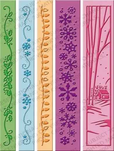 Embossing Folder - Winter Borders