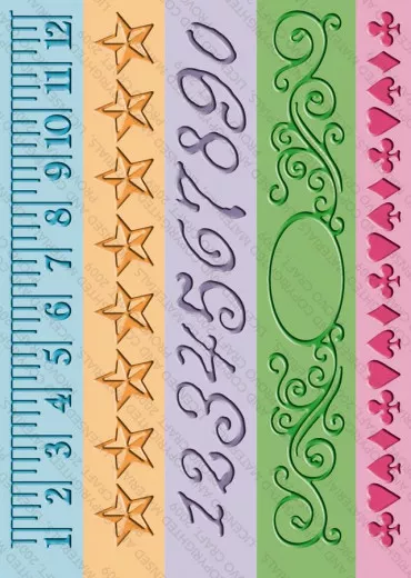 Embossing Folder - measure by measure