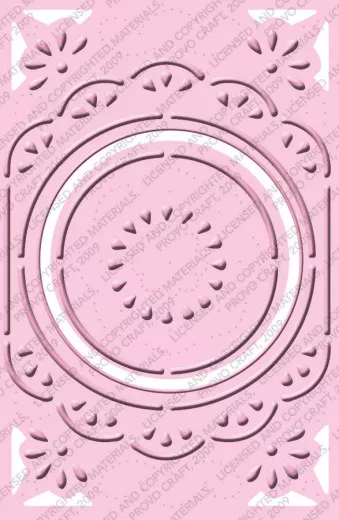 Embossing Folder plus - chic circle frame