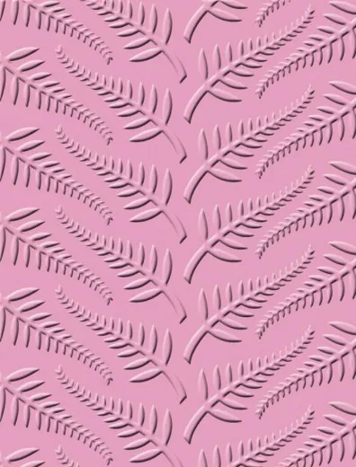 Embossing Folder - Silver Fern