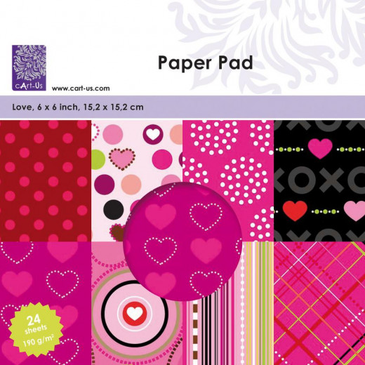 Paper Pad 6x6 - Love