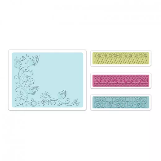 Embossing Folder - Peacock Vine Set