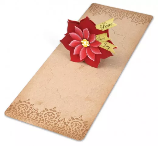 Pop n Cuts Magnetic Insert Die - Flower, Poinsettia 3D (Pop-Up)