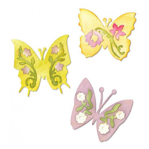 Sizzlits Die Set - Butterfly Set No. 3