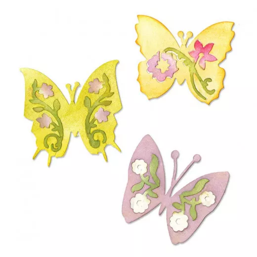 Sizzlits Die Set - Butterfly Set No. 3