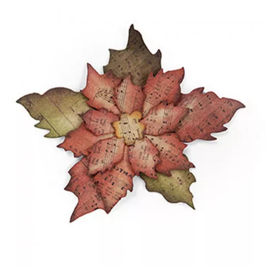 Bigz Die by Tim Holtz - Tattered Poinsettia