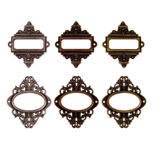 Idea-Ology Ornate Plates Kartenhalter/Metall