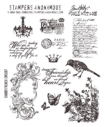 Cling Stamps Tim Holtz - Shabby french