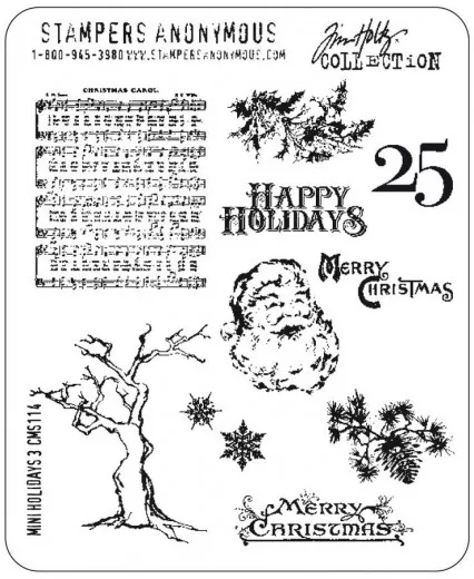 Cling Stamps by Tim Holtz - Mini Holidays 3