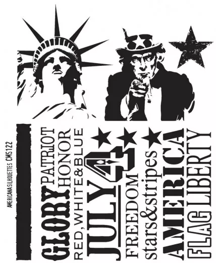 Cling Stamps Tim Holtz - Americana Silhouets