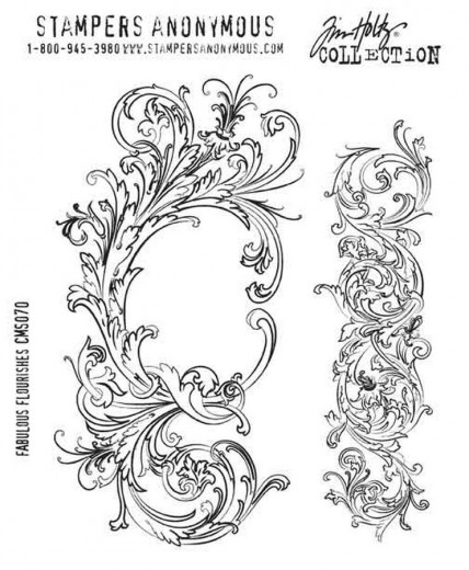 Cling Stamps Tim Holtz - Fabulous Flourishes