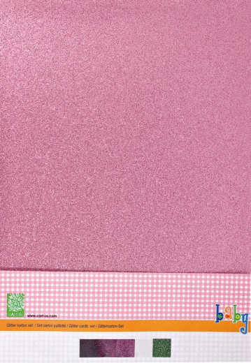 Glitterkarton Set Baby Girl           