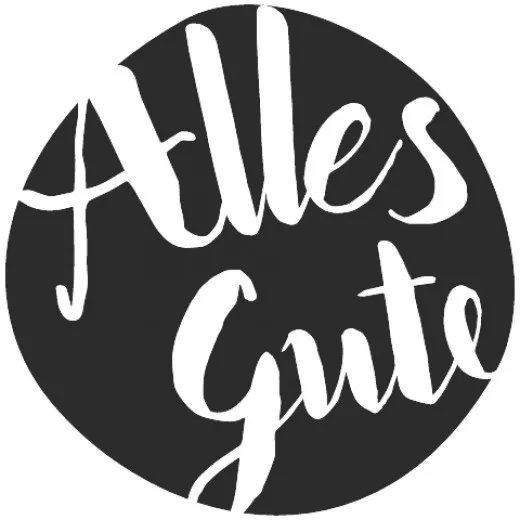 Holzstempel rund - Alles Gute