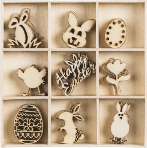 Holzornament Box - Ostern