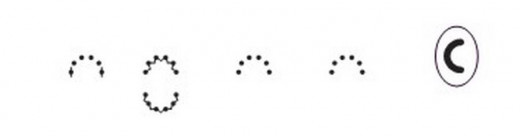 Perforierstift Halbkreis klein