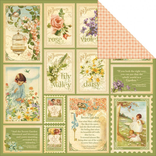 Secret Garden Designpapier - Springtime