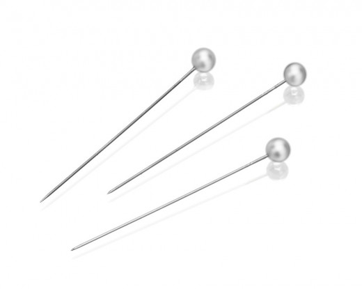 Deko-Pins weiß                