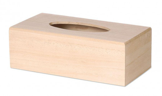 Holztissuebox, natur