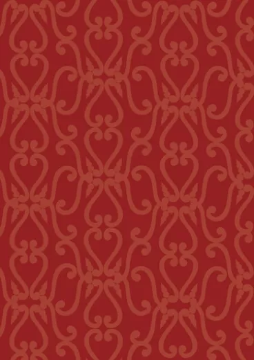 Designpapier Ornamente Herz rot