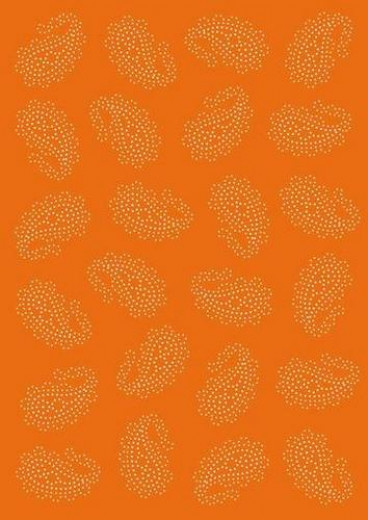 Pergamentpapier Paisly orange