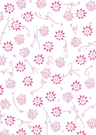 Pergamentpapier Blume metallicrosa