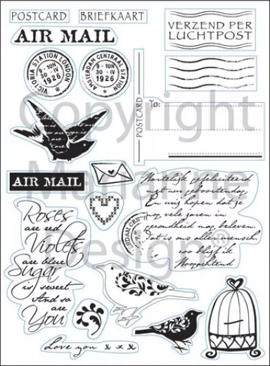 Eline Clear Stamps - Airmail
