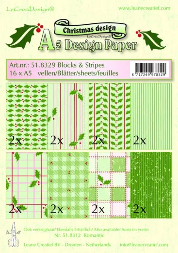 LeCrea Designpapier Set - Christmas Nr. 2